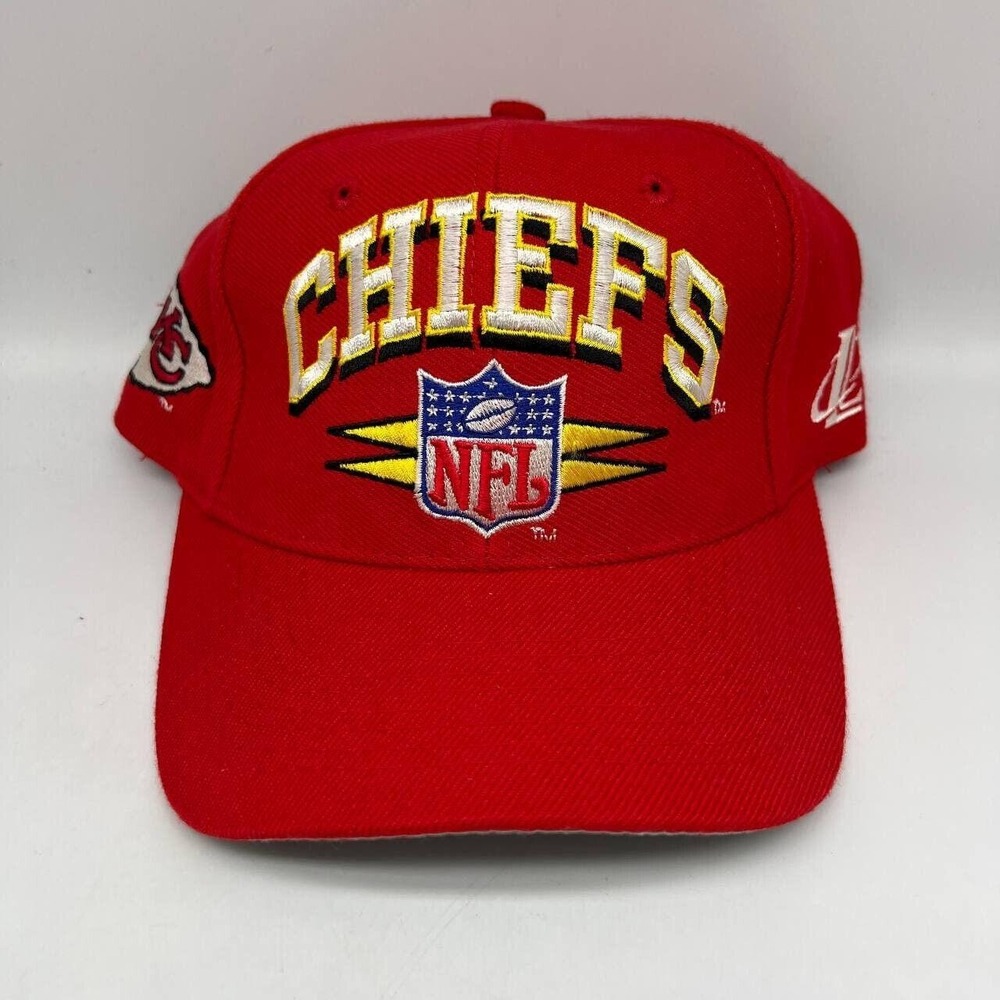 Vintage Kansas City Chiefs Spike NFL Proline Logo Athletic Hat Snapback‎ Cap Men